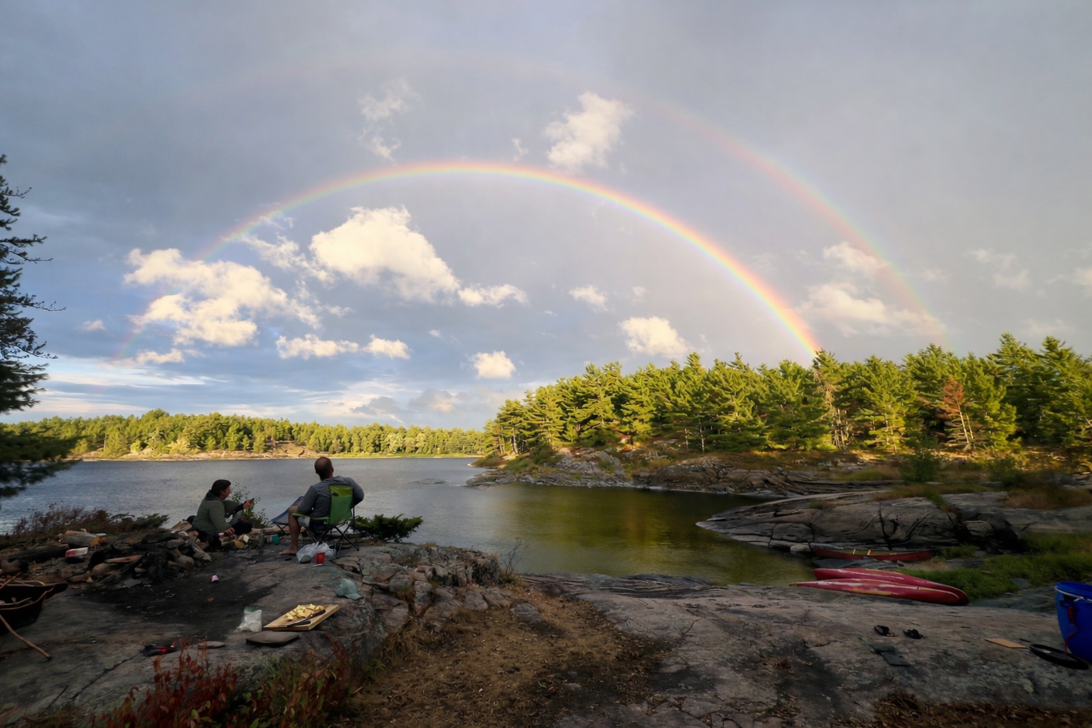 Wilderness landscape in Ontario